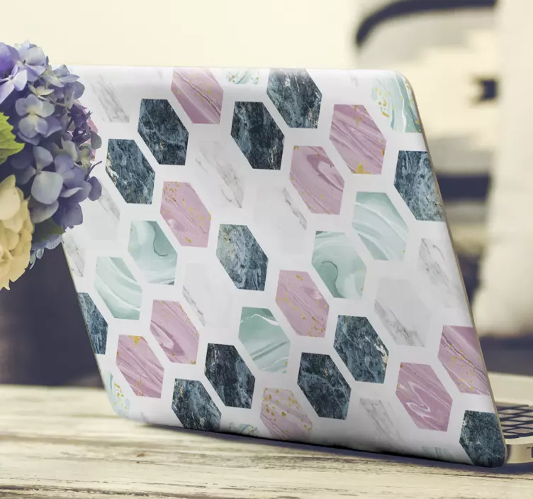 Laptop Aufkleber Verschiedene murmeln textur - TenStickers