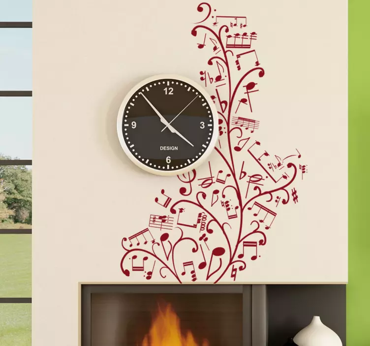 Noten Baum Aufkleber - TenStickers