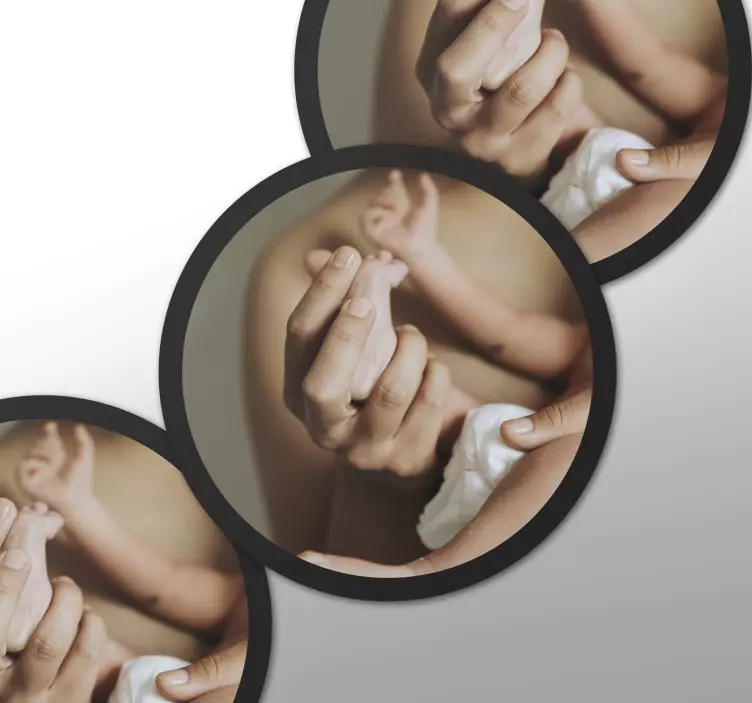 Objekt Aufkleber kreissymbole zum hochladen von bildern - TenStickers