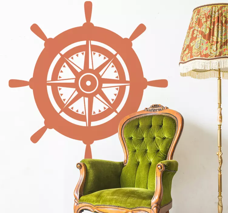 Objekt Aufkleber steuerrad für schiffe - TenStickers