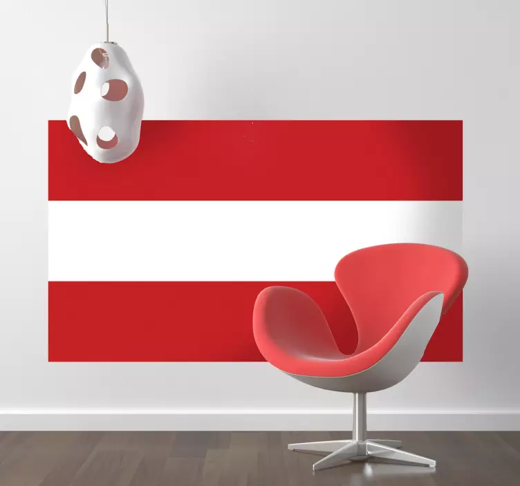 Österreich Flagge Aufkleber - TenStickers