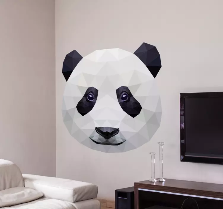 Panda Foto Aufkleber - TenStickers