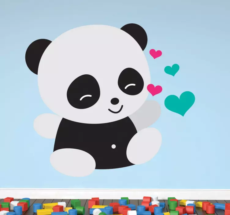 Panda Wandtattoo - TenStickers