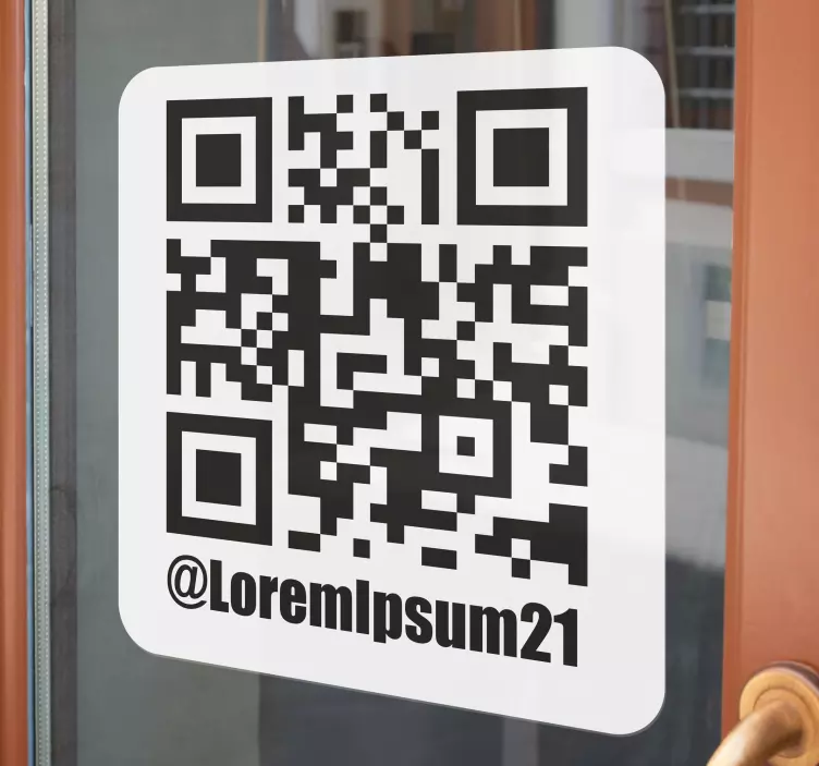 Personalisierte Schaufensteraufkleber Instagram-QR-Code - TenStickers