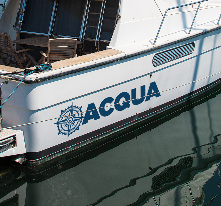 Personalisierter Wandtattoo Maritum Kompass Rose - TenStickers