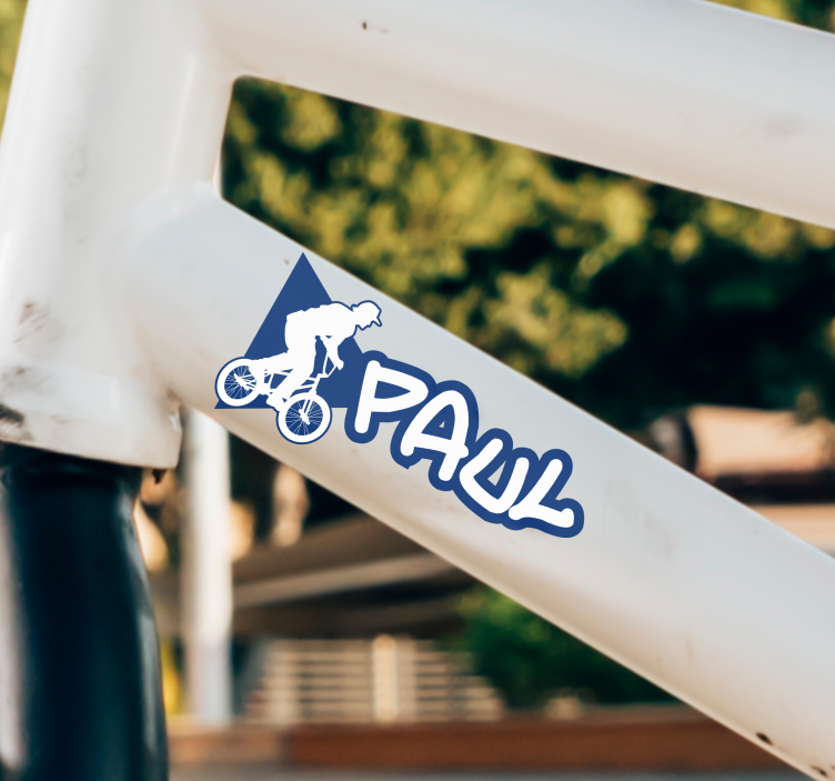 Namensaufkleber Fahrrad BMX-Name - TenStickers