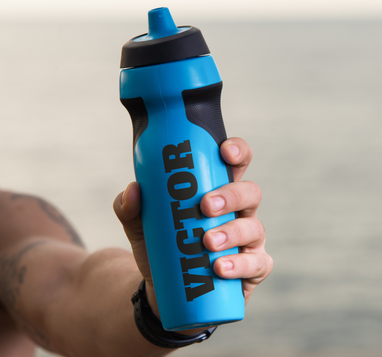 Personalisierter Aufkleber trinkflasche mit namen - TenStickers