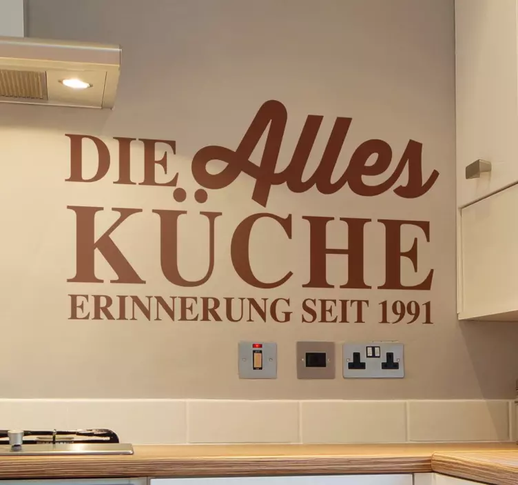 Wandtattoo Küche persönlicher Sticker - TenStickers