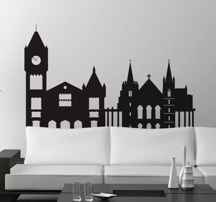 Perth Skyline Wandtattoo - TenStickers