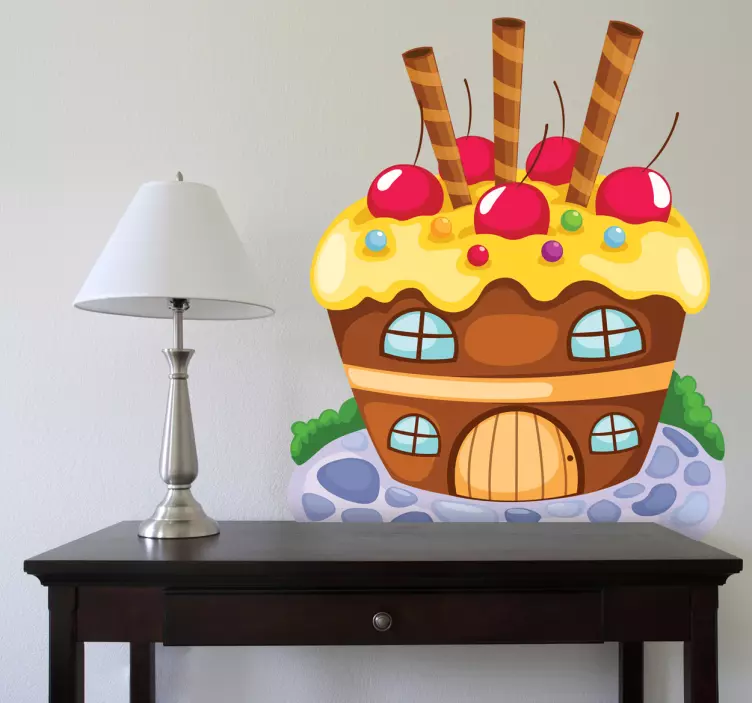 Pfefferkuchenhaus Aufkleber - TenStickers