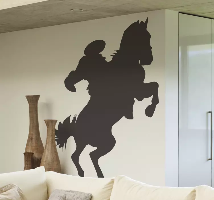 Pferd und Reiter Aufkleber - TenStickers