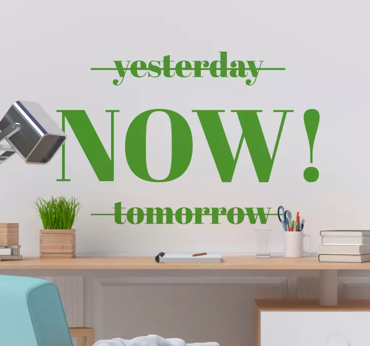 Phrase Minimalismus motivierender Wandaufkleber - TenStickers