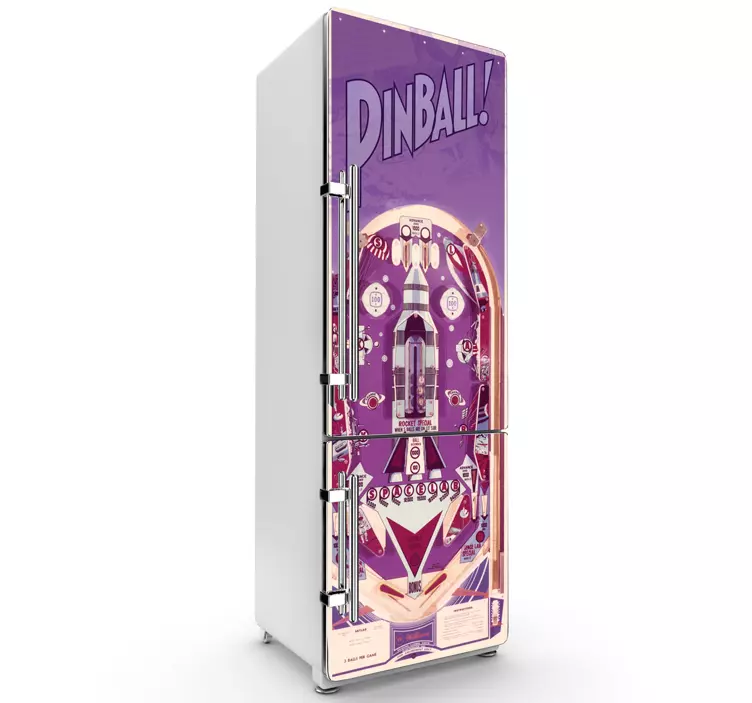 Pinball Kühlschrank Folie - TenStickers