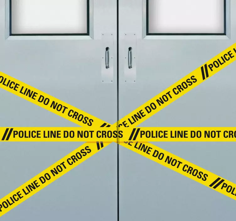 Polizei Linie Aufkleber - TenStickers