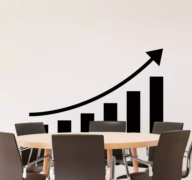 Positiver Anstieg Aufkleber - TenStickers