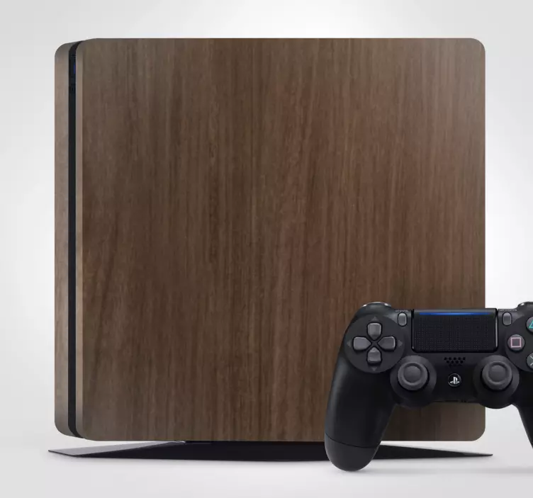 PS4 Aufkleber konsolenabdeckung aus holz - TenStickers