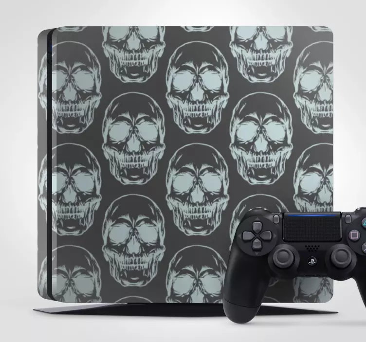 PS4 Aufkleber totenkopf-muster - TenStickers