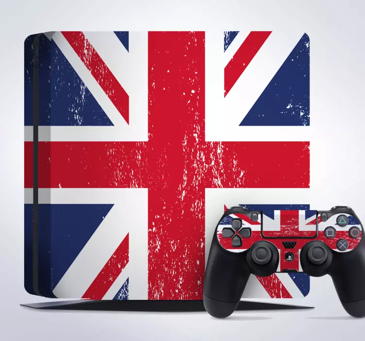 Ps4 Aufkleber der UK-Flagge - TenStickers