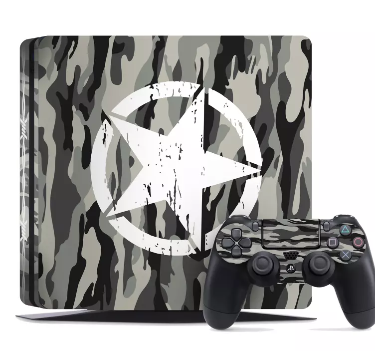PS4 Klebefolie Camouflage - TenStickers