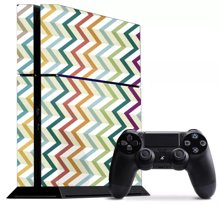 Ps4 Skin mit Zick Zack - TenStickers