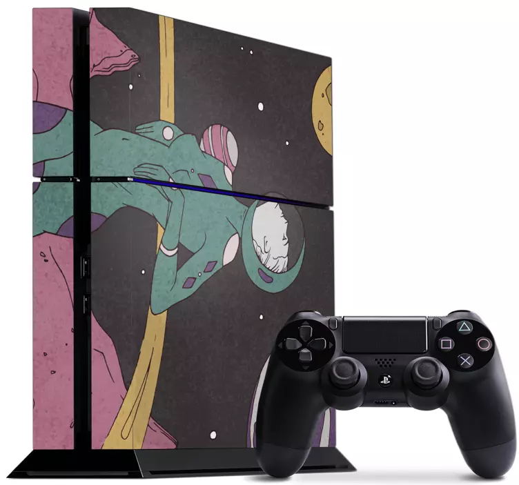 PS4 Aufkleber Raumfahrtmädchen - TenStickers