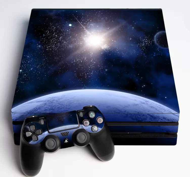 PS4 Aufkleber Weltraumgalaxie - TenStickers