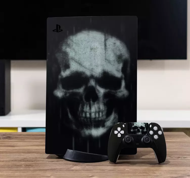 PS5 Skin dunkler Totenkopf - TenStickers