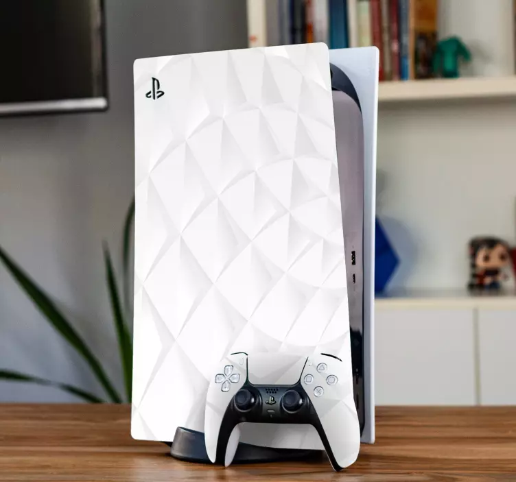 PS5 Aufkleber Abstrakter papiereffekthintergrund - TenStickers