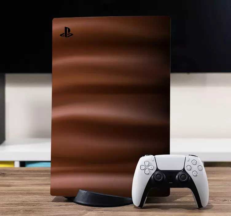 Ps5 skin braun wellenmuster - TenStickers