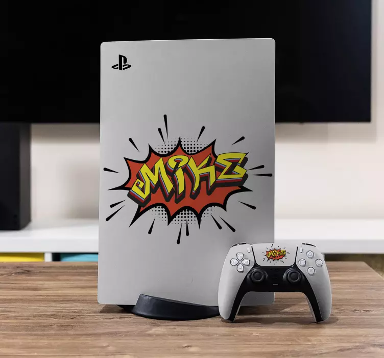 PS5 Skin emblem im comic-stil - TenStickers