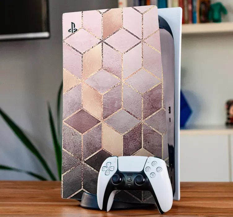 PS5 Skin geometrisches wabenmuster - TenStickers