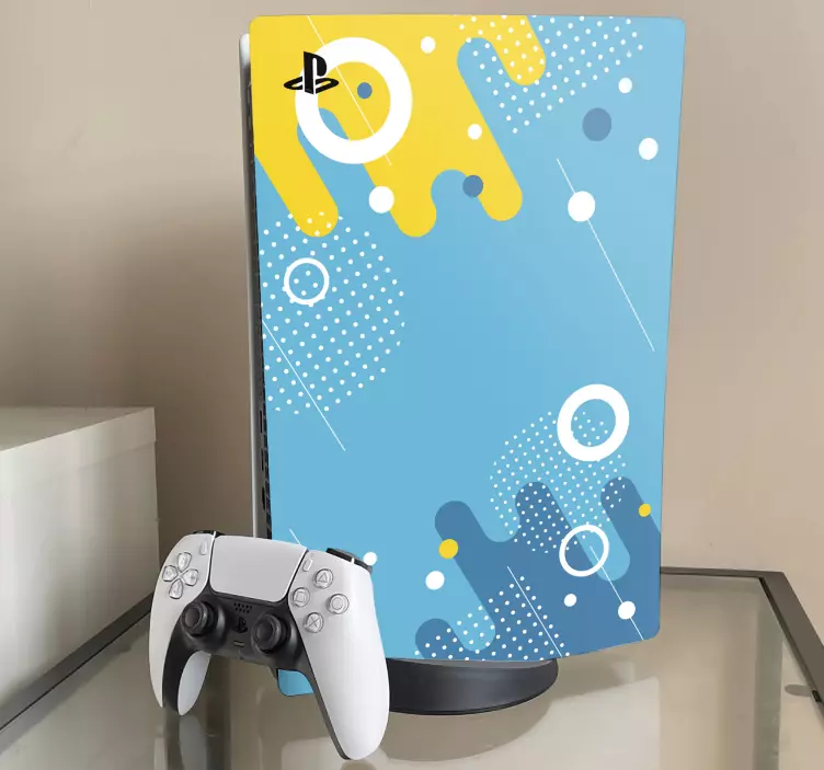 Ps5 skin lebhafte farbexplosion - TenStickers