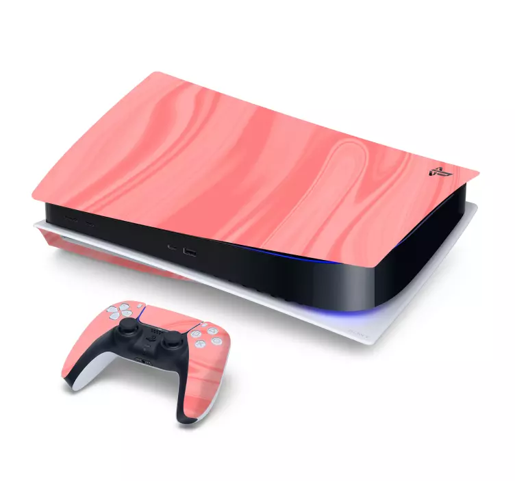 Ps5 skin mit elegantem pinken finish - TenStickers
