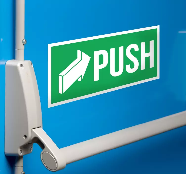 Push & Pull Sticker für die Tür - TenStickers