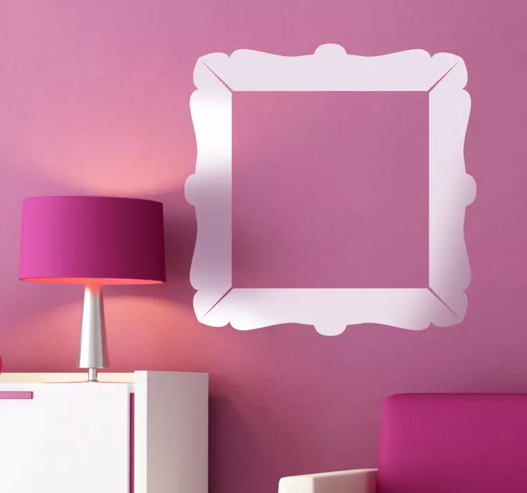 Quadrat Bilderrahmen Aufkleber - TenStickers