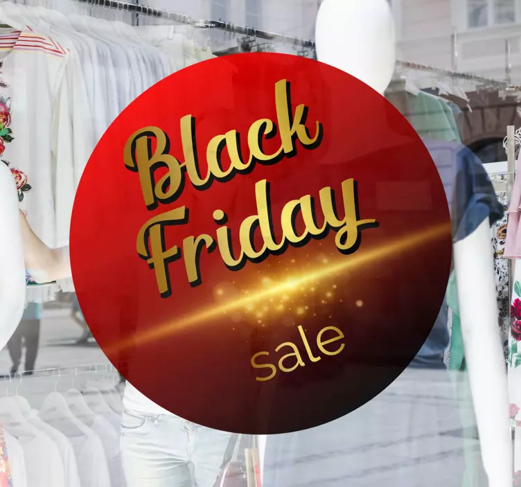 Aufkleber black friday verkaufsveranstaltung ankündigung - TenStickers