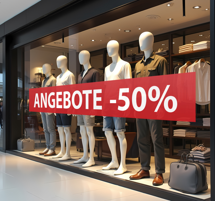 Rabatt Aufkleber individueller Preisnachlass - TenStickers