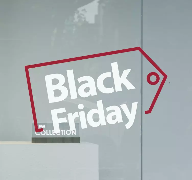 Wandtattoo Black Friday fettgedrucktes verkaufsetikett - TenStickers