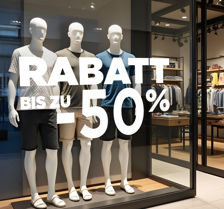 Rabatt Aufkleber großer Preisnachlass - TenStickers