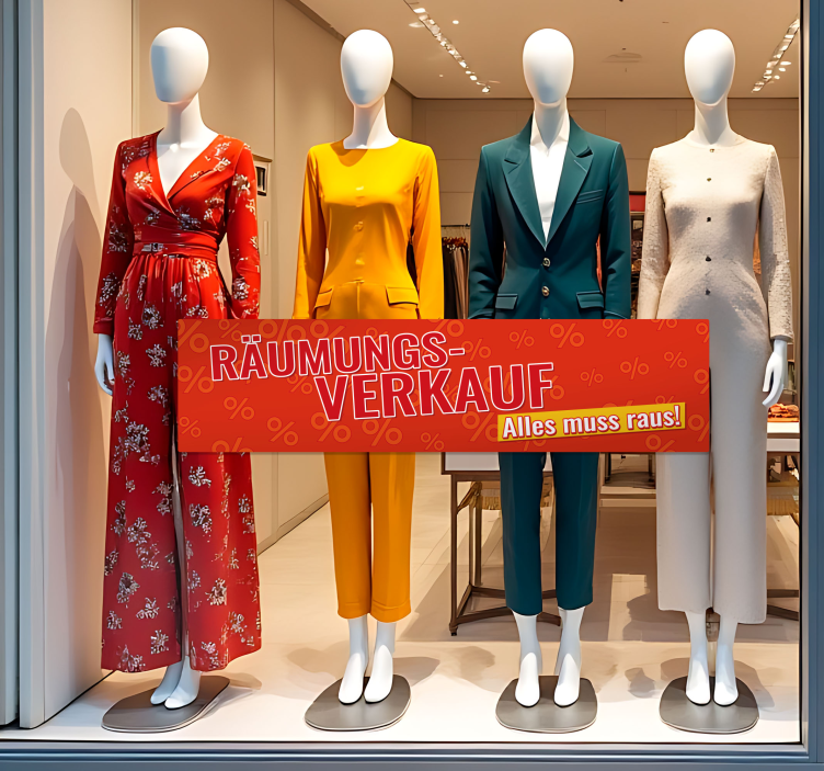 Rabatt Aufkleber räumungsverkauf insgesamt - TenStickers