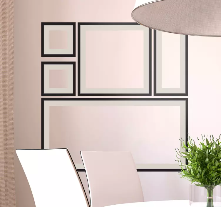 Rechtecke Aufkleber - TenStickers