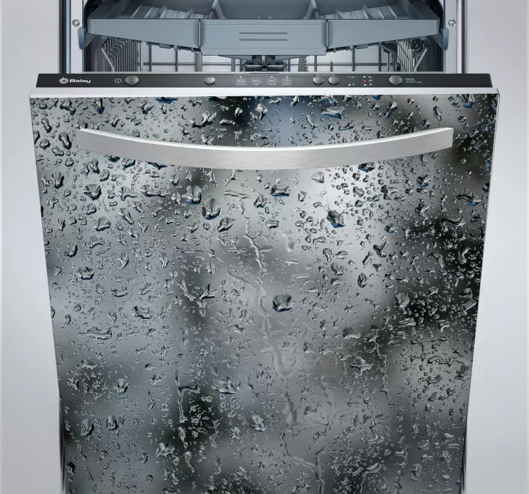 Regentropfen Geschirrspüler Aufkleber - TenStickers