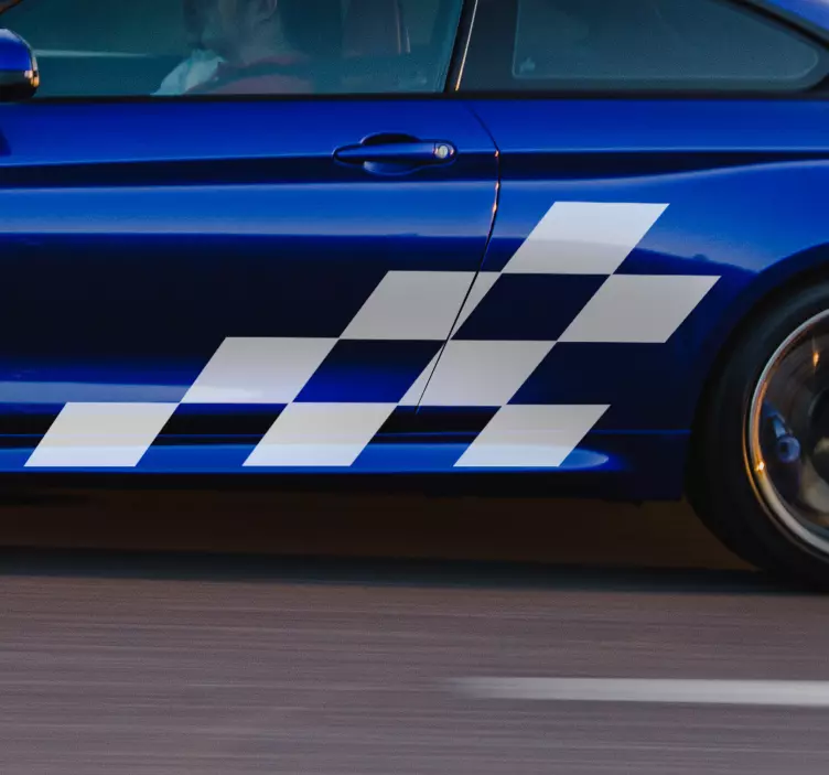 Autoaufkleber Rennflagge - TenStickers