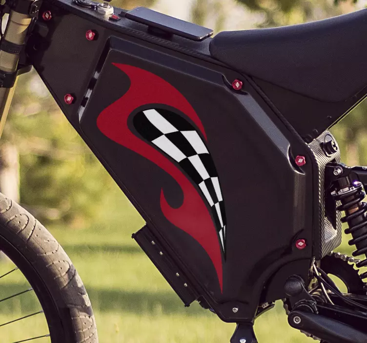 Motorradrennen vinyl aufkleber - TenStickers