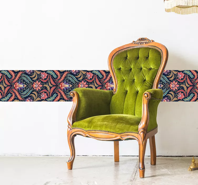 Retro ornament wohnzimmer Wandtattoo - TenStickers