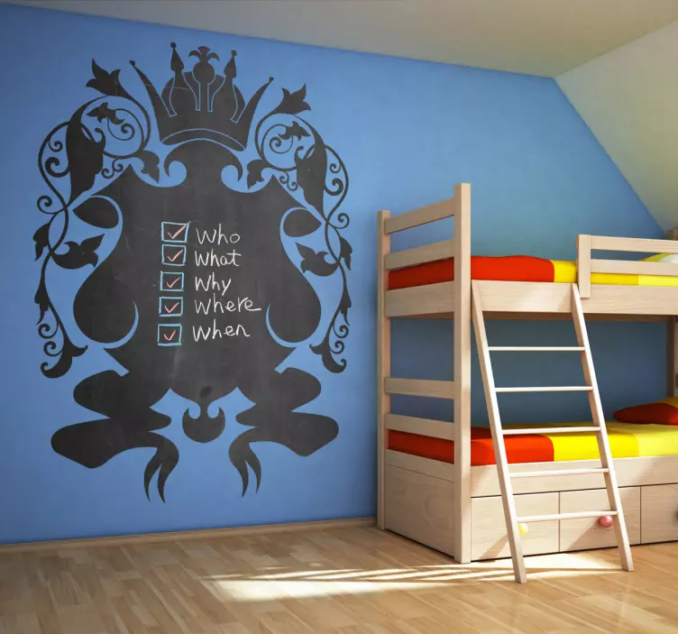 Royales Schild Tafelfolie - TenStickers