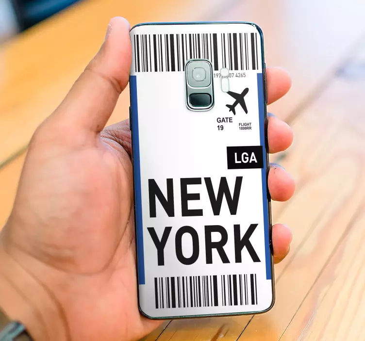 Samsung Sticker flugpass new york - TenStickers