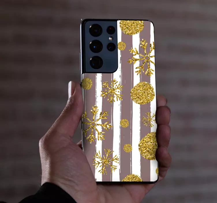 Weihnachtssticker mit schneeflockenmuster - TenStickers