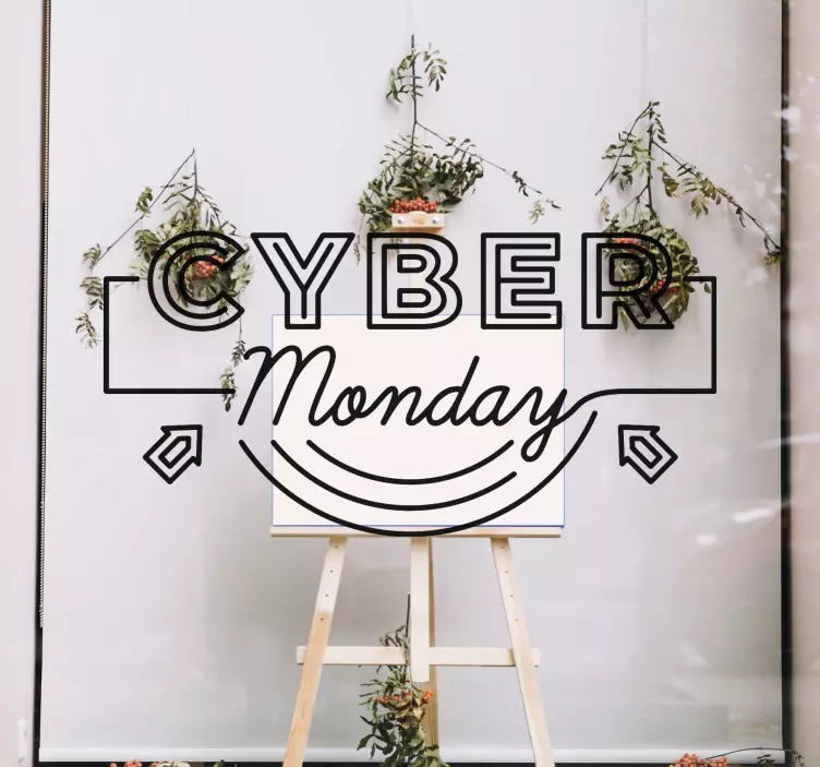 Schaufenster Folie cyber monday-special - TenStickers