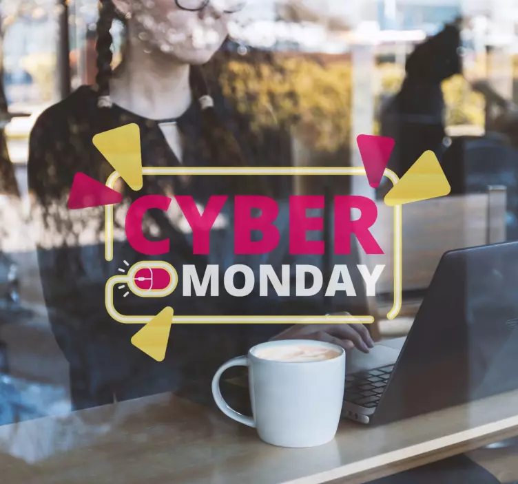 Schaufenster Folie cyber monday-verkauf - TenStickers